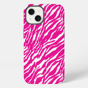 An intricate floral pattern in pink and white, art iPhone 13 case