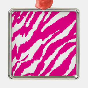 An intricate floral pattern in pink and white, art metal ornament