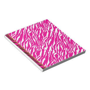 An intricate floral pattern in pink and white, art notepad