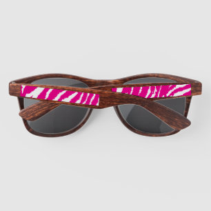 An intricate floral pattern in pink and white, art sunglasses