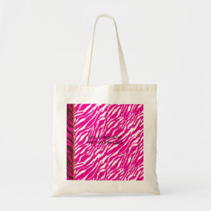 An intricate floral pattern in pink and white, art tote bag