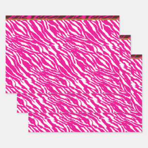 An intricate floral pattern in pink and white, art wrapping paper sheet