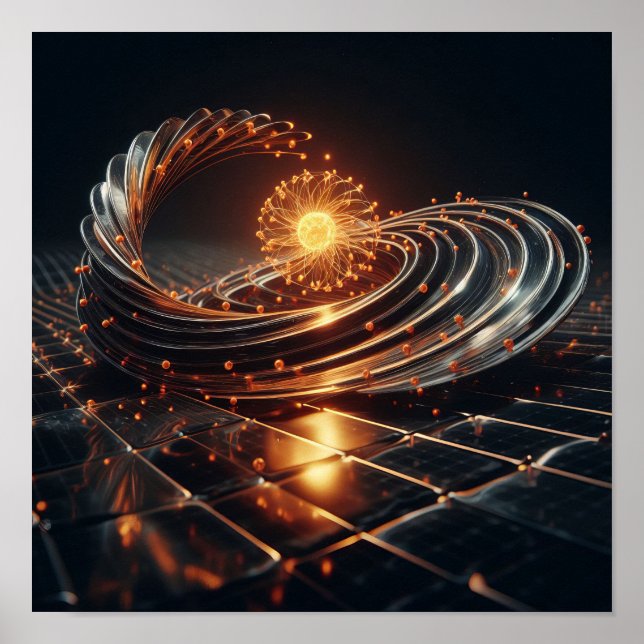 An intricate fusion of art and science  poster (Front)