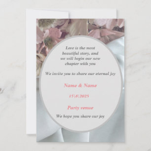 An invitation to celebrate a love that lasts💕💌