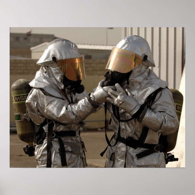 An Iraqi firefighter Poster (Front)