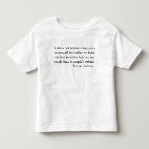 AN IRATE TIRELESS MINORITY TODDLER T-SHIRT