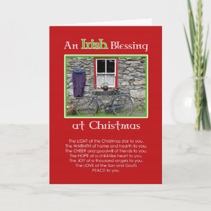 An Irish Blessing at Christmas Holiday Card