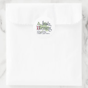 An Irish Blessing Classic Round Sticker