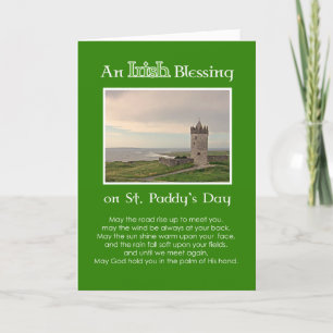 An Irish Blessing St. Patrick's Day-Custom Photo Card