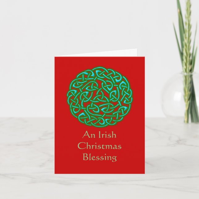An Irish Christmas Blessing... Christmas Card (Front)