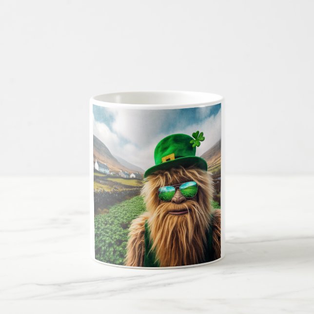 An Irish Sasquatch Coffee Mug (Center)