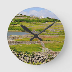 An Irish Stone Wall Round Clock