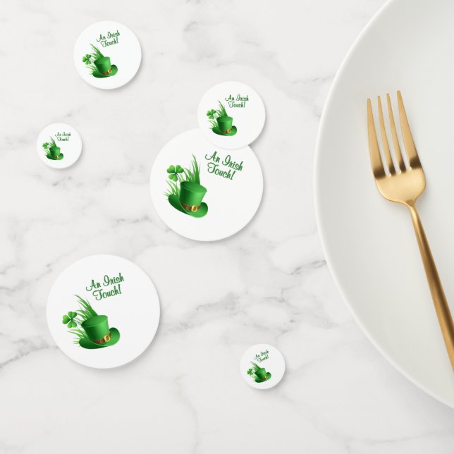An Irish Touch Leprechaun Clove Hat in Grass Confetti (Group)