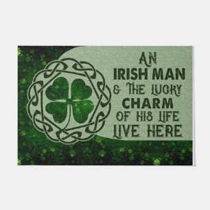 An Irishman And The Lucky Charm Doormat