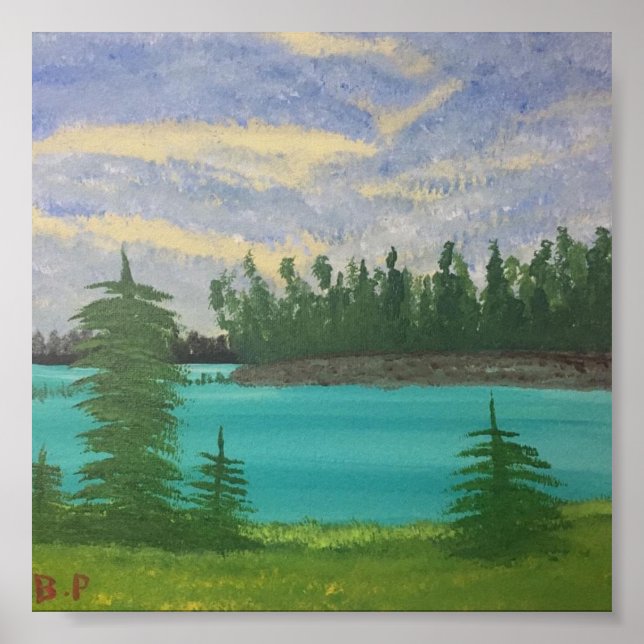 An Island in an Island Lake Poster (Front)