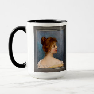 An Italian Beauty by Eugen von Blaas Mug