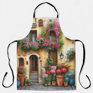 An Italian Street Scene Ephemera Design Series 10 Apron