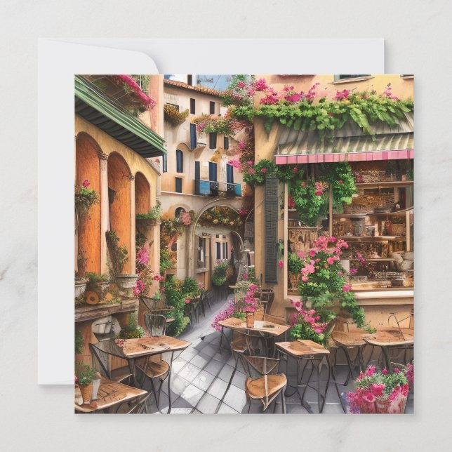 An Italian Street Scene Ephemera Design Series 23 (Front)