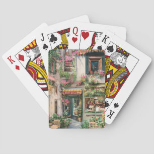 An Italian Street Scene Ephemera Design Series 24 Playing Cards