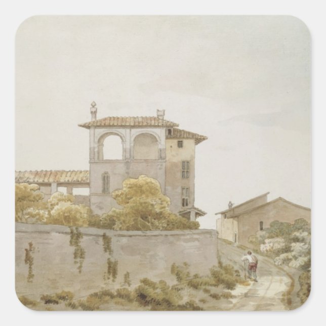 An Italian Villa Square Sticker (Front)