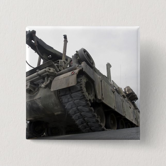 An M88A2 Hercules Recovery Vehicle 15 Cm Square Badge (Front)