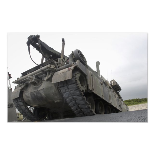 An M88A2 Hercules Recovery Vehicle Photo Print (Front)