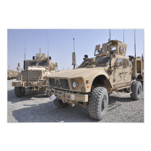 An M-ATV Mine Resistant Ambush Protected vehicl 2 Photo Print (Front)