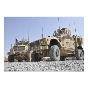 An M-ATV Mine Resistant Ambush Protected vehicl Photo Print