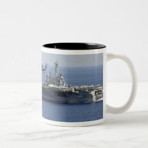 An MH-60S Seahawk helicopter Two-Tone Coffee Mug