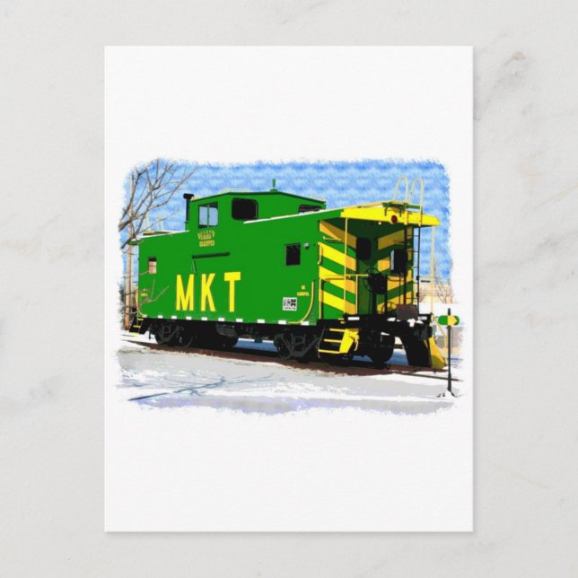An MKT Caboose Postcard (Front)