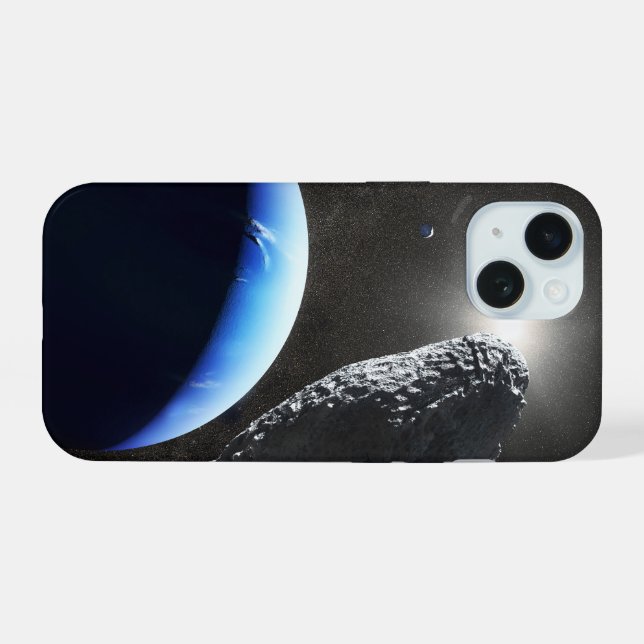 An Neptune's Tiny Moon Hippocamp. iPhone 15 Case (Back Horizontal)