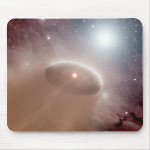 An O-star just behind a young, cooler star Mouse Pad