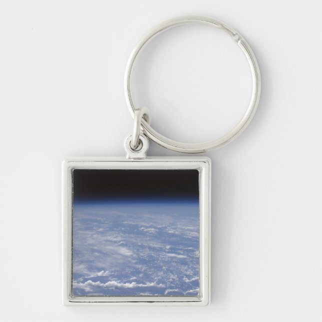 An oblique horizon view of the Earth's atmosphe Key Ring (Front)