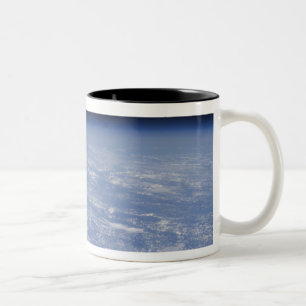 An oblique horizon view of the Earth's atmosphe Two-Tone Coffee Mug