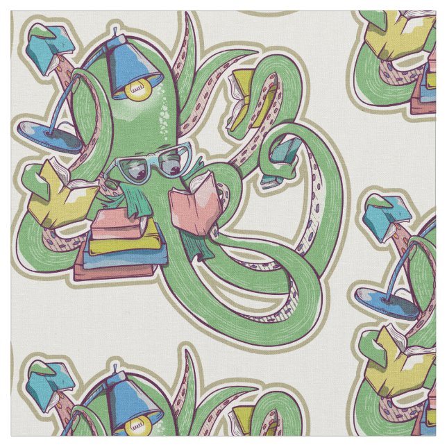 An octopus that loves to read fabric (Close Up)