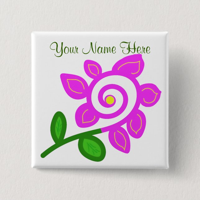 An Odd Flower Button (Front)