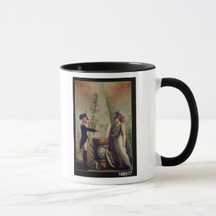 An Officer of the National Guard Swearing an Oath Mug