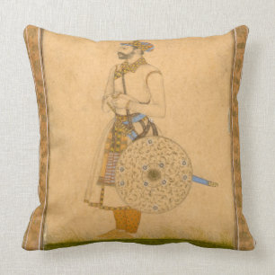 An Officer, standing, with sword and shield, from Cushion