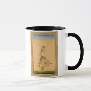 An Officer, standing, with sword and shield, from Mug