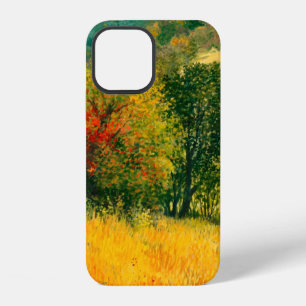 An oil painting on canvas of a seasonal autumn rur iPhone 12 case