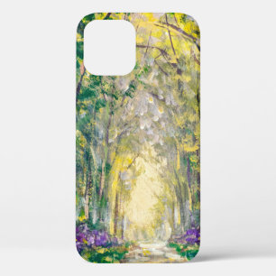 An oil painting on canvas of a seasonal landscape iPhone 12 case