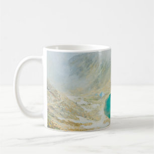 An oil painting on canvas of the highest peak in B Coffee Mug
