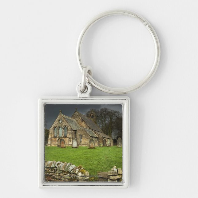 An Old Church Under A Dark Sky Key Ring (Front)