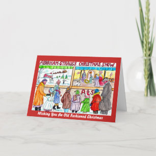 An Old Fashioned Life On The Stoop Christmas Card