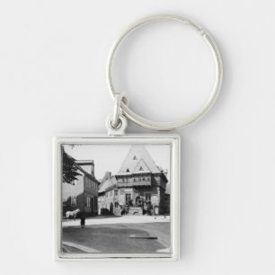 An old Hotel in the Town Square, Goslar, c.1910 Key Ring