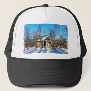 An Old House in the Snow Trucker Hat