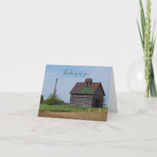 An Old Illinois Barn Thinking Of You Card