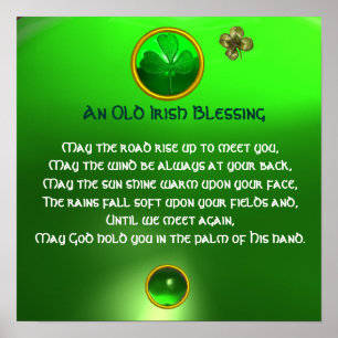 An Old Irish Blessing , Square Poster
