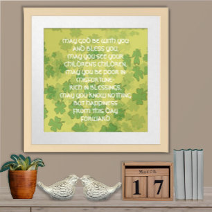 AN OLD IRISH WEDDING Blessing - Poster