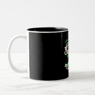 An Old Lady Garden With A Shovel Two-Tone Coffee Mug